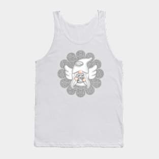 Cancer FLORAL GNOME- HOROSCOPE GNOME DESIGNS BY ISKYBIBBLLE Tank Top